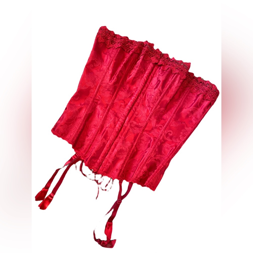 NWOT y2k Fredericks Red Corset